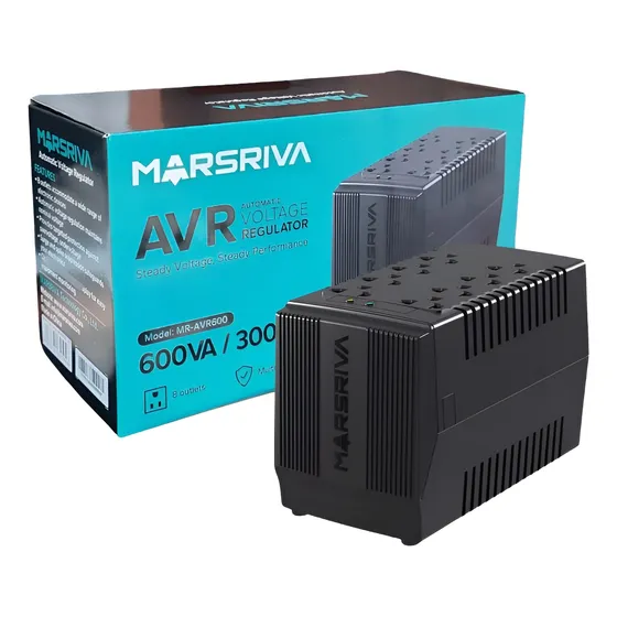 Regulador Protector Voltaje Avr600 8 Tomas Monitor Pc Router