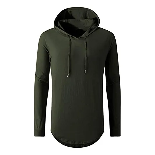 Aiyino Hombre S-5x Manga Larga Moda Capuchas 5d6nc