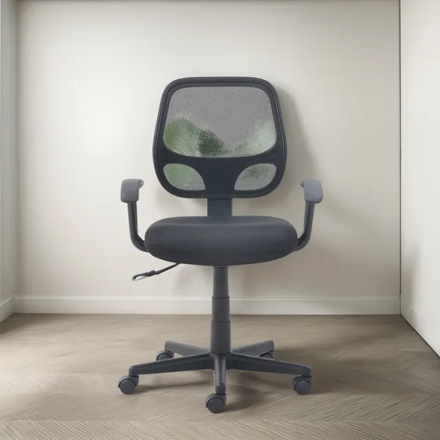 Silla Secretarial Lf Products Color Negra Color Negro