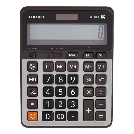 Calculadora Casio De Mesa/ 12 Digitos/ Gx-120b