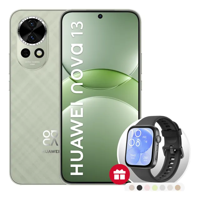 Celular Huawei Nova 13 12 GB + 256 GB Verde + Watch Fit 3