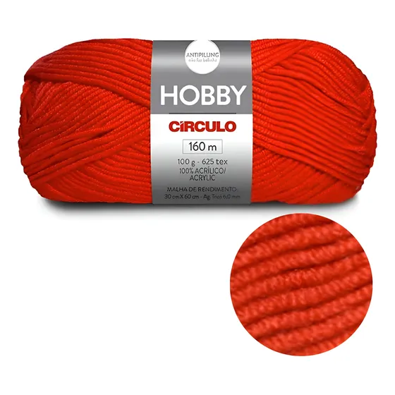 Lã Fio Hobby Circulo 100%acrilico Não Faz Bolinha 100g 160m