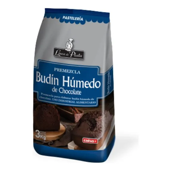 Premezcla Budin Humedo De Chocolate Calsa Pasteleria 3kg