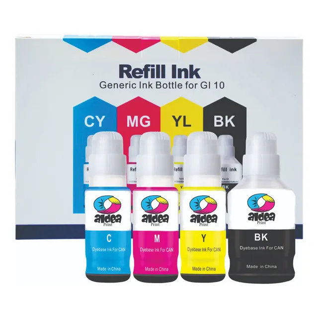 4 Tintas Para Impresoras Canon Gi-10 Pixma G5010 G6010 G7010 Tinta CMYK