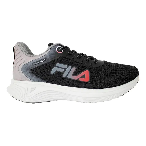 Zapatillas Fila Running Hombre Magnus H Negro Gris Rojo Cli