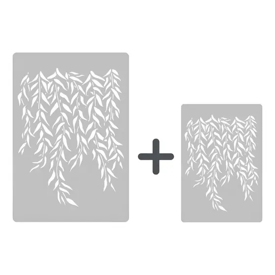 Kit Stencil De Parede 935 + 2083