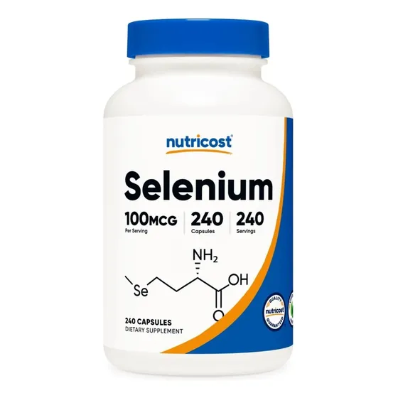 Nutricost Selenium Selenio 1000 Mcg 240 Capsulas Sabor Sin Sabor