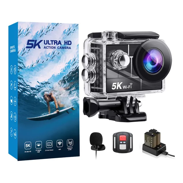 ` Cámara De Acción 5k Ourlife M44r 50mp Eis Con Mic Externo