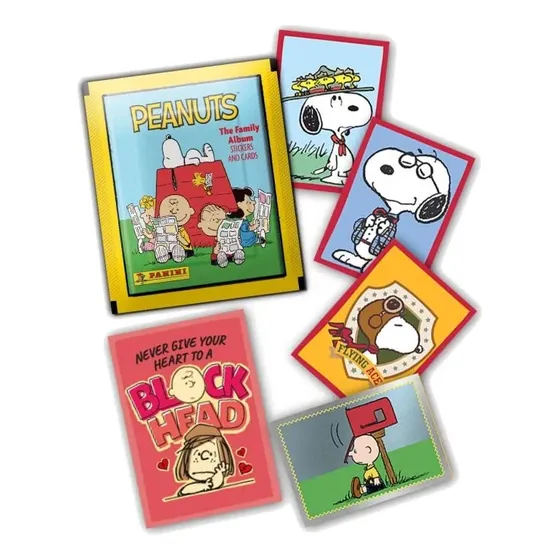 Pack 2 Sobres Peanuts Snoopy Original Barajitas Panini Cromo