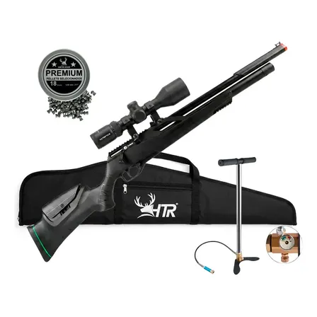 Carabina Espingarda Rifle de Pressão Pcp Rossi T-rex Montecarlo 6,35mm completa com bomba