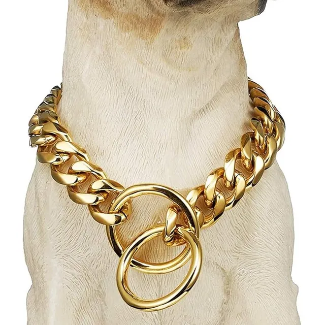 Cadena Para Perros Tipo Cubano Tipo Dorado Tipo Castigo
