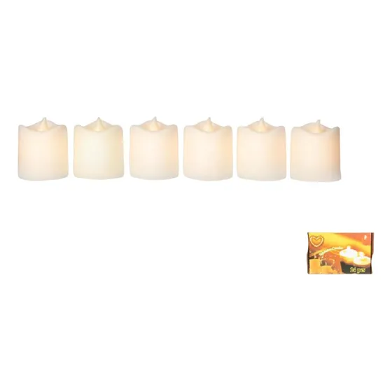 Velas Led 5 Cm Pila Incluida Luz Amarilla Multicolor X 24 Un