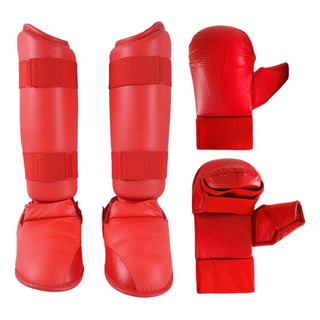 Equipo De De Karate, Guantes De Boxeo, Espinilleras, Sg Rojo Equipo De De Karate, Guantes De Boxeo, Espinilleras, Sg Rojo