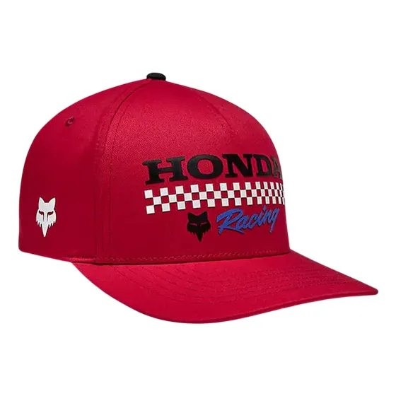 Gorro Jockey Lifestyle Honda Flexfit Rojo Fox Rojo S/m Lisa