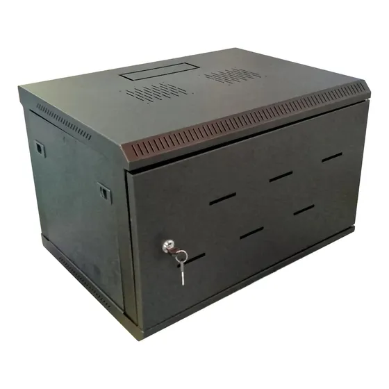 Rack Gabinete Cerrado De Pared 6u Color Negro