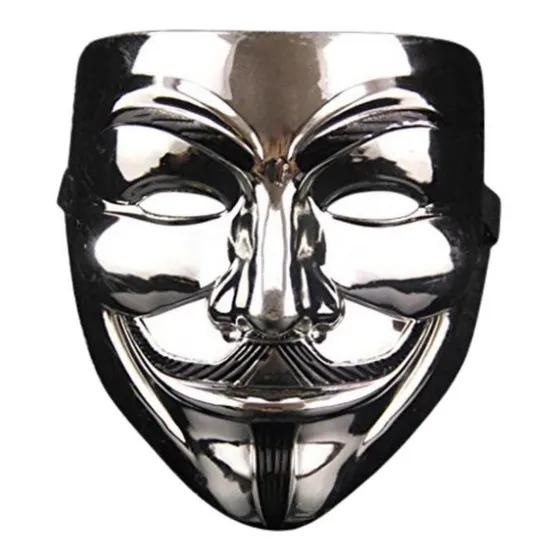 Mascarilla De Hacker Color Gris, Mxmcs-001, Silver, Máscara Color Silver