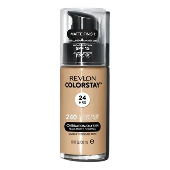 Base de maquillaje líquida Revlon ColorStay 240 COLORSTAY tono medium beige