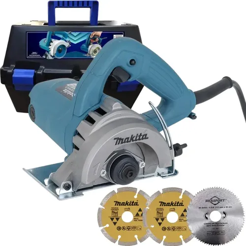 Serra Mármore 4.3/8 Pol 1.300w Com 3 Discos 4100nh3zx2 Makita E