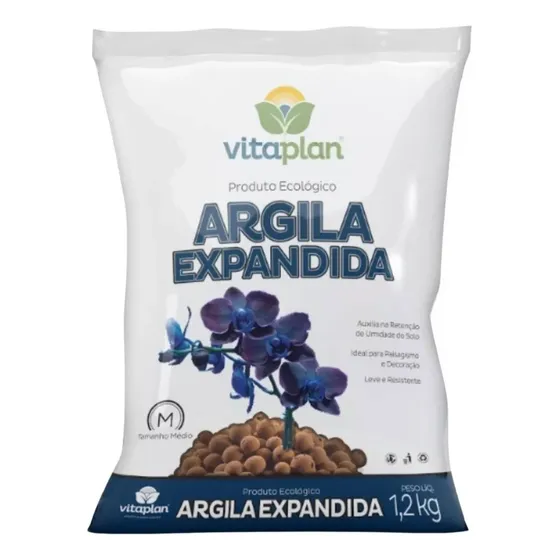 Argila Expandida Media (1,2kg) Vitaplan