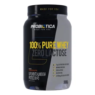 100% Pure Whey Zero Lactose 900 G - ProbiĂłtica Sabor Chocolate 100% Pure Whey Zero Lactose 900 G - ProbiĂłtica Sabor Chocolate