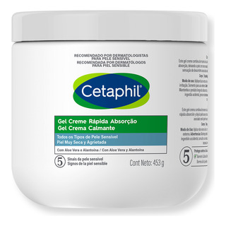 Gel Creme Råpida Absorção Com Aloe Vera Cetaphil 453g Gel Creme Råpida Absorção Com Aloe Vera Cetaphil 453g