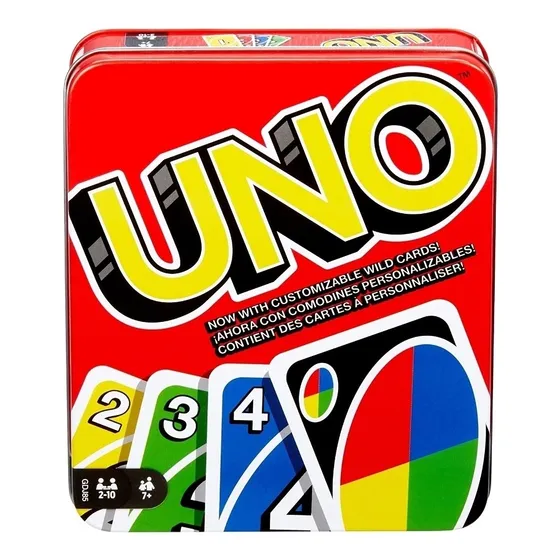 Cartas Barajas Uno Caja Metálica.