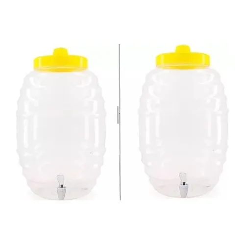 Barril Vitrolero De Plástico Con Llave 10 Lt 2 Piezas