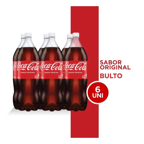 Refresco Coca - Cola Sabor Original Pet 2l 6 Unidades.