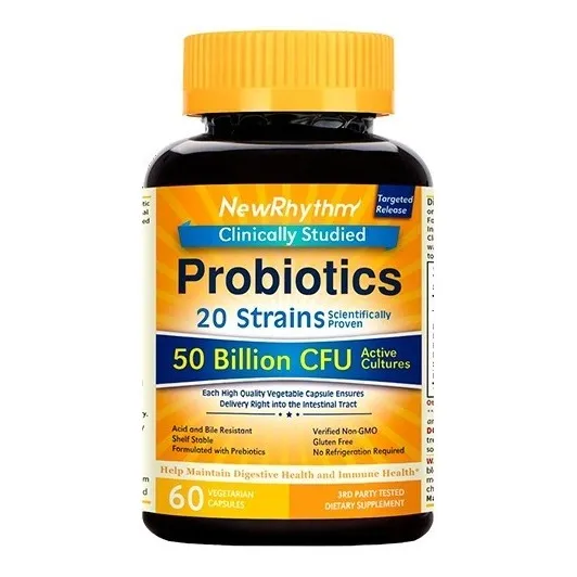 Probiotico 50 Billones Cfu Newrhythm 20 Cepas Digestivo