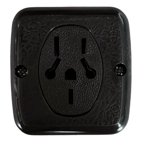 Tomacorriente 1 Toma Con Neutro Exterior 10 Amp     X5