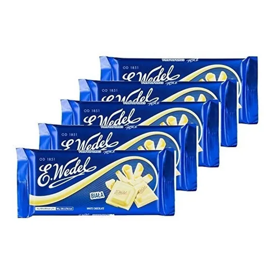 E. Wedel Chocolate Blanco, 3,5 Onza (paquete De 5)