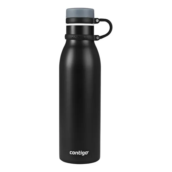 Botella Térmica Agua Contigo De Acero Inoxidable Matterhorn 591 Ml Color Negro