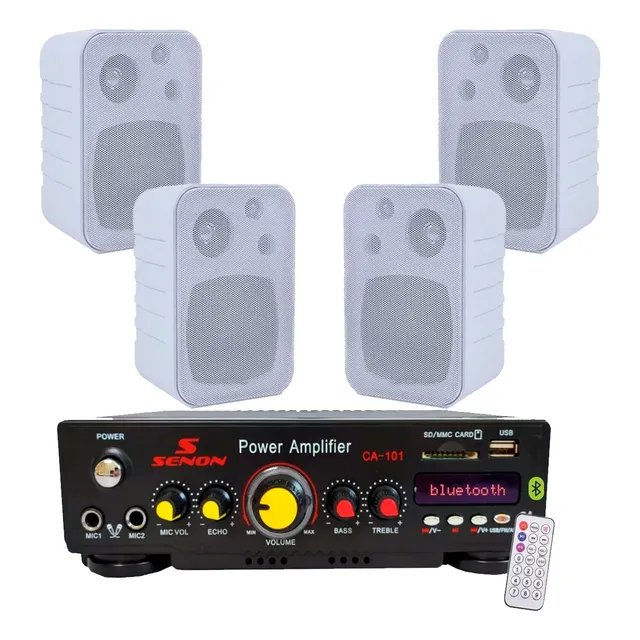 Sistema Música Funcional Bluetooth Senon + 4 Bafles Cjf