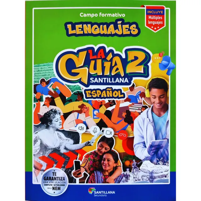 Lenguajes la Guía Santillana 2 Español 2024 tapa blanda