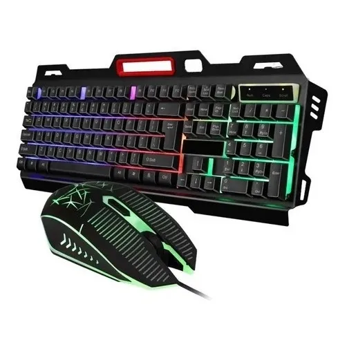 Teclado Y Mouse Gaming Cmk 198 Profesional Gamer Luces Led 
