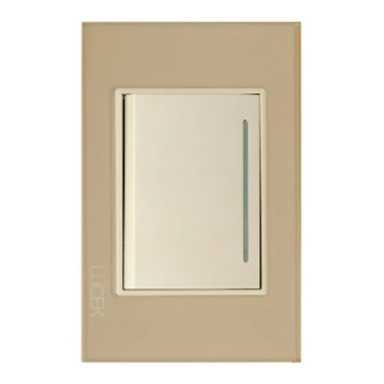 Lucek Pla 1 Int Senc De 3 Mod Cristal Dorado Marfil