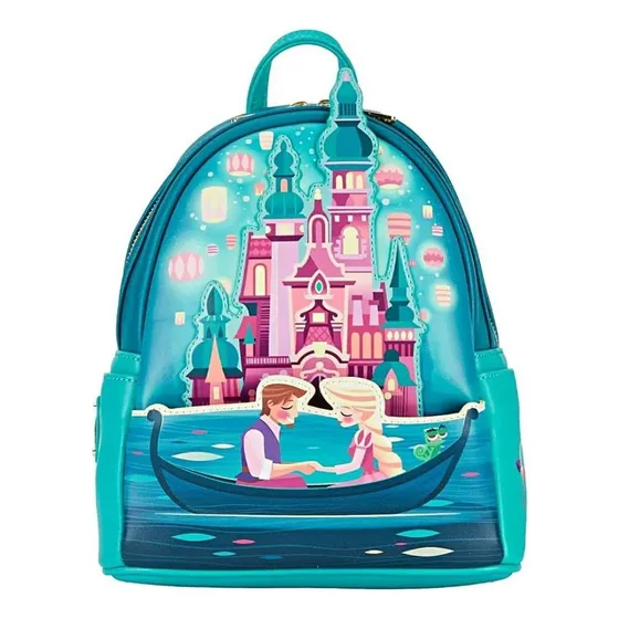 Mini Mochila Loungefly Rapunzel Enredados Fosforescente