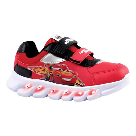 Zapatillas Footy Pro Luz Led Cars532 Niños Rayo Mcqueen