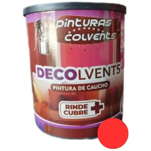 Pintura De Caucho Clase A Color Rojo 