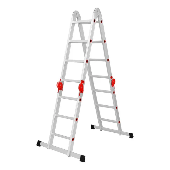 Escalera Multipropósito Waluminio Jd403 Andamio 12 Escalones