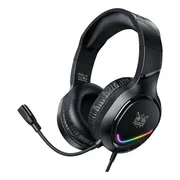 Audifono Gamer Profesional Onikuma X31 Microfono Hd Luz Rgb Negro X31