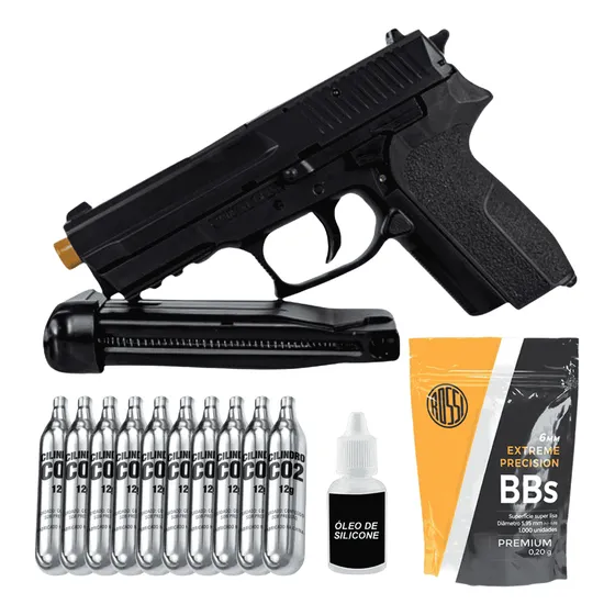 Airsoft Co2 Sp2022 Kwc 6mm + Maleta E 10 Co2