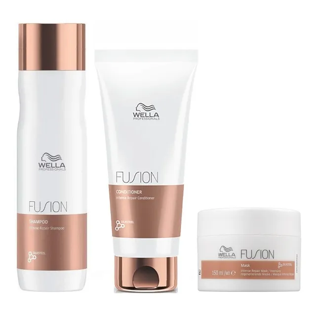Shampoo + Conditioner + Mascarilla Wella Fusion Professional