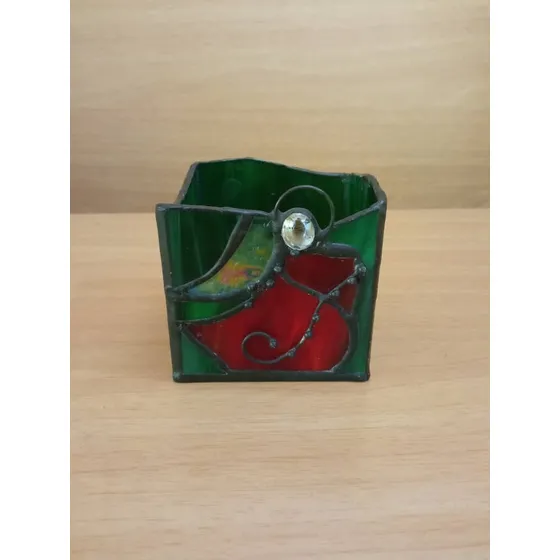 Cajita Con Angel Decoracion Porta Vela Usado
