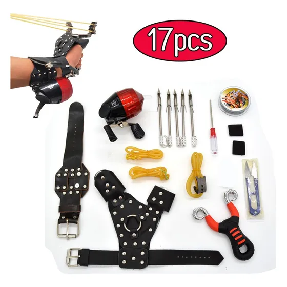 Carrete De Pesca Con Tirachinas Y Catapulta, Kit De Dardos,