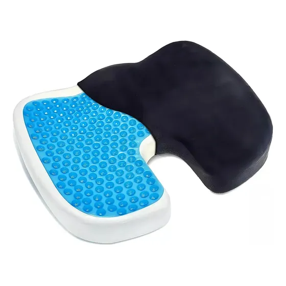 Cojin Viscoelastico En Gel Memory Foam Para Silla Asiento Conductor Con Forro 52 Bits