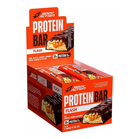 Barra De Proteína Protein Bar Flash 35g 10 Unids Bodyaction