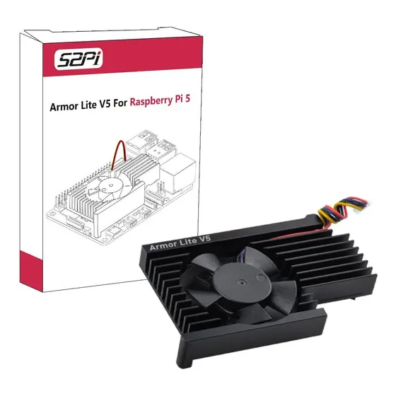 Enfriador Activo Geeekpi Armor Lite V5 Para Raspberry Pi 5