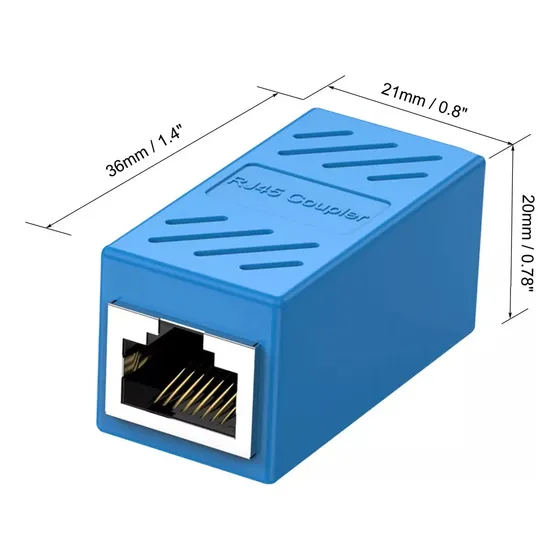 Adaptador Union Rj45 Cable Ethernet Starlink Profesional Ca6