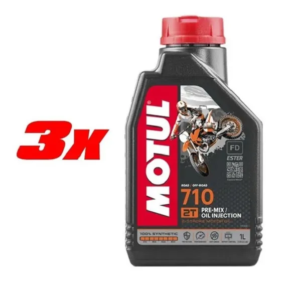 Motul 710 2 Tempos- 3(três) Litros - 100% Sintético.